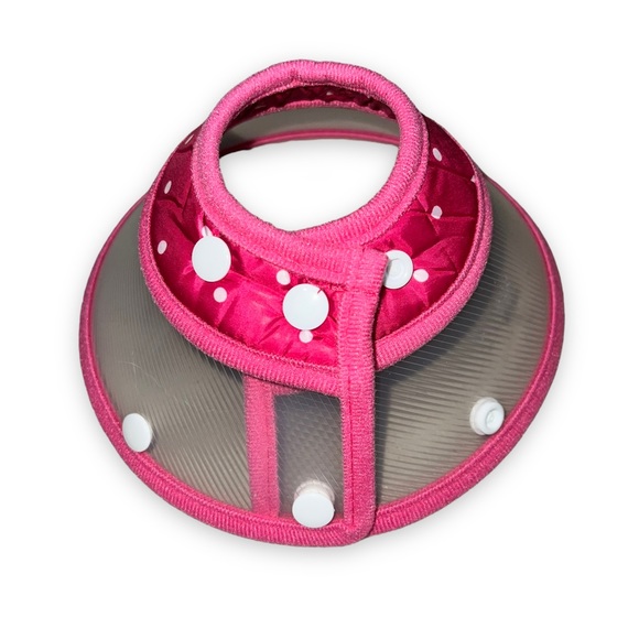 NEW Andiker Pet Dog Cat Recovery Cone Collar Pink Adjustable Size Small - Picture 8 of 10